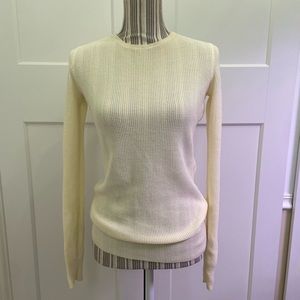 Moda International Cream Long Sleeve Top.